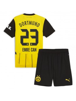 Otroški Nogometna dresi replika Borussia Dortmund Emre Can #23 Domači 2024-25 Kratek rokav (+ hlače)